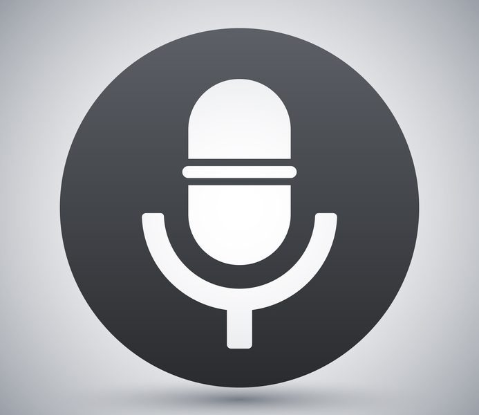 Vector microphone icon